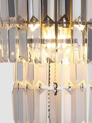 Searchlight Antique Brass 2 Light Clear Crystal Flush - Image 2 of 5