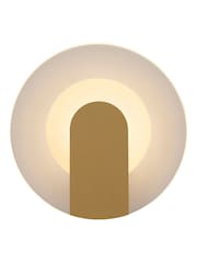 Searchlight Gold Glass Circular Wall Light - Image 2 of 5