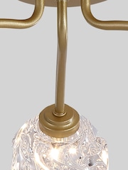 Searchlight 3 Light Textured Glass Flush - Image 2 of 5