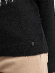 Negro - Weird Fish Cedar Metallic Fairisle Pattern Jumper - Imagen 6 de 8