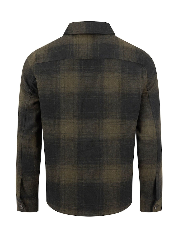 Weird Fish Green Ryburn Check Over Shirt - Image 8 of 8 Weird Fish Green Ryburn Check Over Shirt - Image 8 of 8