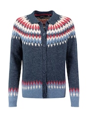 Weird Fish Jelena Fairisle Pattern Collar Cardigan - Imagen 7 de 8