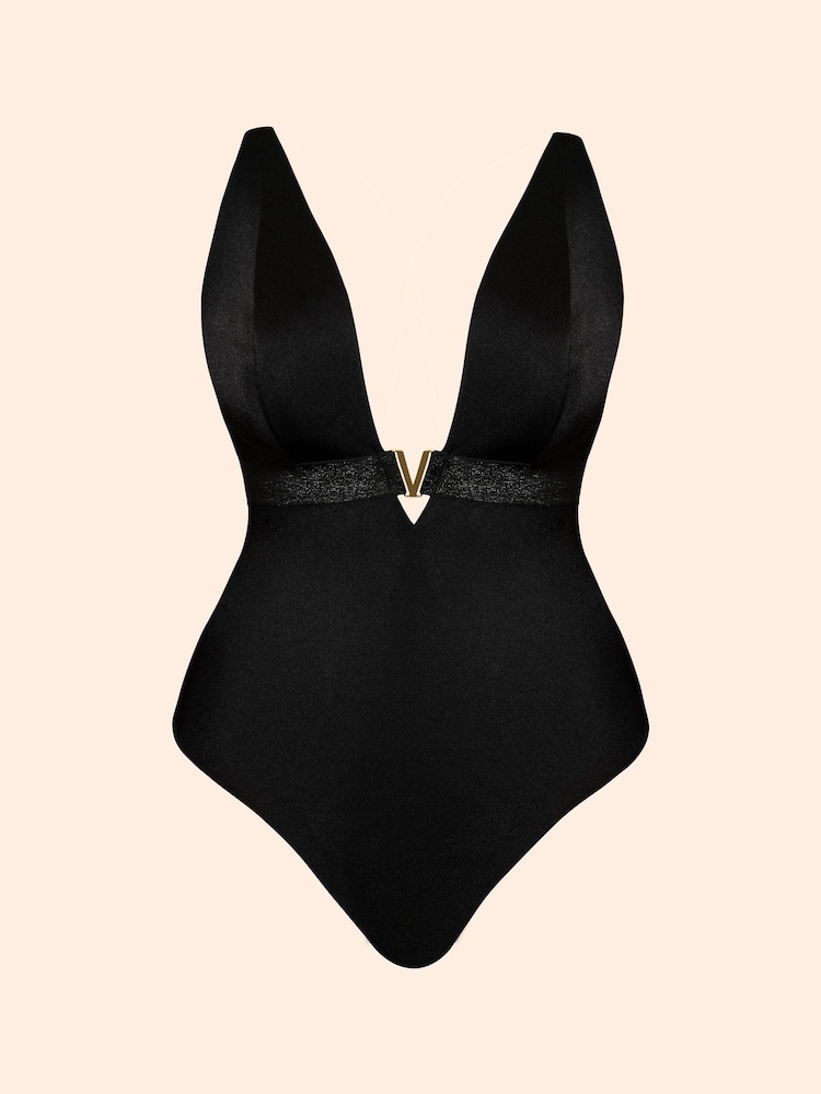 Curvy Kate Black Siren Seas Non-Wired Swimsuit - Image 5 of 5