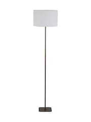 Searchlight Latte White 1 Light Floor Lamp with Linen Shade - Image 5 of 5
