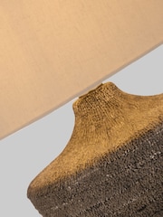 Searchlight Brown 1 Light Ceramic Table Lamp - Image 2 of 4