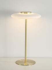 Searchlight Brass Metal & Glass Table Lamp - Image 2 of 5