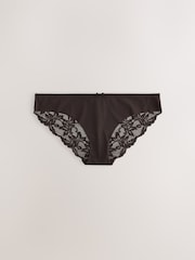 Floral/Spot Brazilian Lace Back No VPL Invisible Knickers 5 Pack - Image 10 of 12