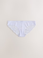 Floral/Spot Brazilian Lace Back No VPL Invisible Knickers 5 Pack - Image 7 of 12