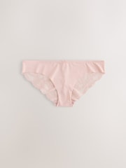 Floral/Spot Brazilian Lace Back No VPL Invisible Knickers 5 Pack - Image 9 of 12
