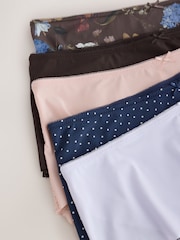 Floral/Spot - Čipkasta leđa Bez vidljivih linija donjeg rublja nevidljivih gaćica 5 paket - Slika 11 od 11