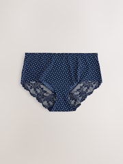 Floral/Spot - Čipkasta leđa Bez vidljivih linija donjeg rublja nevidljivih gaćica 5 paket - Slika 6 od 11