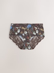 Floral/Spot - Čipkasta leđa Bez vidljivih linija donjeg rublja nevidljivih gaćica 5 paket - Slika 9 od 11