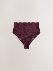 Chocolate Brown/Pink/Lime Green - Pakete ng All Over Lace na Pantalon 3 - Larawan 2 ng 10