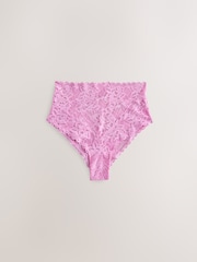 Chocolate Brown/Pink/Lime Green - Pakete ng All Over Lace na Pantalon 3 - Larawan 3 ng 10