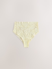 Chocolate Brown/Pink/Lime Green - Pakete ng All Over Lace na Pantalon 3 - Larawan 4 ng 10