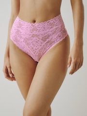 Chocolate Brown/Pink/Lime Green - Pakete ng All Over Lace na Pantalon 3 - Larawan 5 ng 10