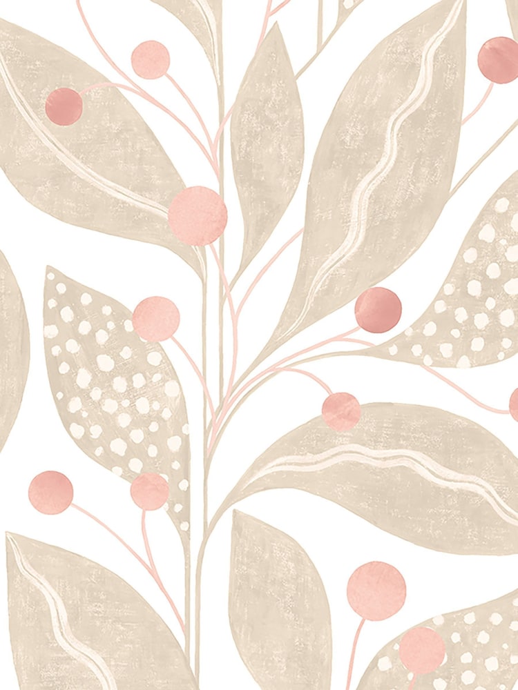 Ohpopsi Slipper Satin Berry Dot Soft Sage A4 Wallpaper Sample - Image 1 of 1