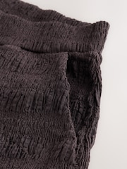 Chocolate Brown Textured Barrel Leg Trousers - Image 7 of 8