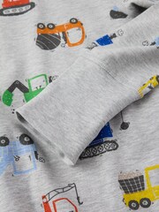 Grau - Pyjama mit Polarn O. Pyret-Print - Bild 2 von 3