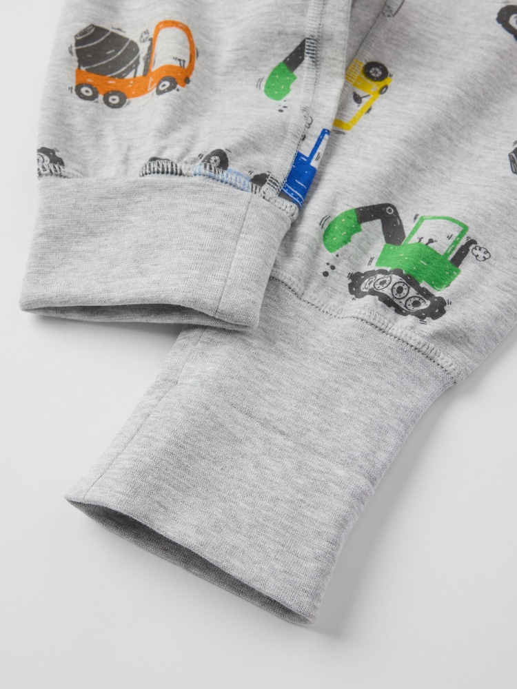 Grau - Pyjama mit Polarn O. Pyret-Print - Bild 3 von 3