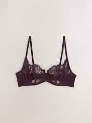 Grey/Pink/Plum Non Padded Balcony Lace Bras 3 Pack (E76841) - Image 7 of 11