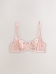 Grey/Pink/Plum Non Padded Balcony Lace Bras 3 Pack (E76841) - Image 9 of 11