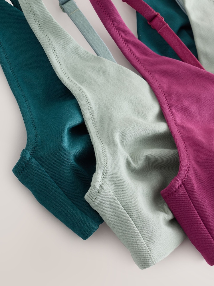 Vert/Violet - Lot de 3 soutiens-gorge en coton Blend Ultimate Comfort - Image 12 de 12
