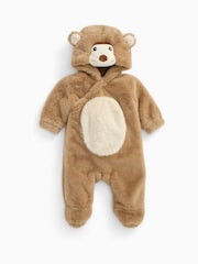 MORI Cosy Monkey Faux Fur Pramsuit - תמונה 3 מתוך 4