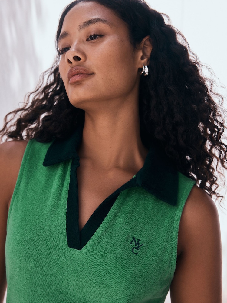 green polo dress Ralph Lauren Girls Green Logo Polo Dress