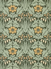 Morris & Co BayleafManilla Woodbell  Anemone Unfinished Works Wallpaper A4 - Image 1 of 1