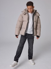 smALLSAINTS Grey Ripstop Logo Coat - Image 2 of 12