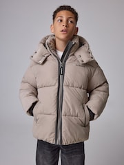 smALLSAINTS Grey Ripstop Logo Coat - Image 3 of 12