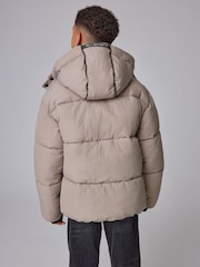 smALLSAINTS Grey Ripstop Logo Coat - Image 4 of 12