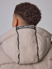 smALLSAINTS Grey Ripstop Logo Coat - Image 7 of 12