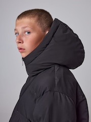 smALLSAINTS Heat Seal Logo Mid Length Padded Coat - Attēls 6 no 7