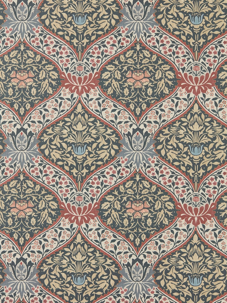 Morris & Co BrickTeal Norbury Unfinished Works A4 Wallpaper Sample - Image 1 of 1