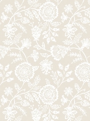Hoopla Walls Bone Evelyn Trail Bone A4 Wallpaper Sample - Image 1 of 1