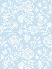 Hoopla Walls Sky Evelyn Trail Bone A4 Wallpaper Sample - Image 1 of 1