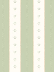 Hoopla Walls Soft Sage Decorative Stripe Linen  Stone A4 Wallpaper Sample - Image 1 of 1