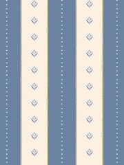 Hoopla Walls Denim Mix Decorative Stripe Linen  Stone A4 Wallpaper Sample - Image 1 of 1