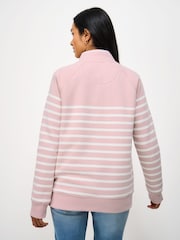 Crew Clothing Company Pink Half Zip Sweatshirt - Image 2 of 5