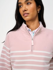 Crew Clothing Company Pink Half Zip Sweatshirt - Image 4 of 5