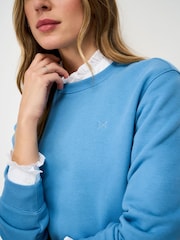 Crew Clothing Company Blue Soft Cotton Mix Sweatshirt - Image 4 of 5