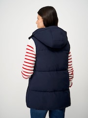 Crew Clothing Company Blue Midweight Padded Gilet - Image 2 of 5