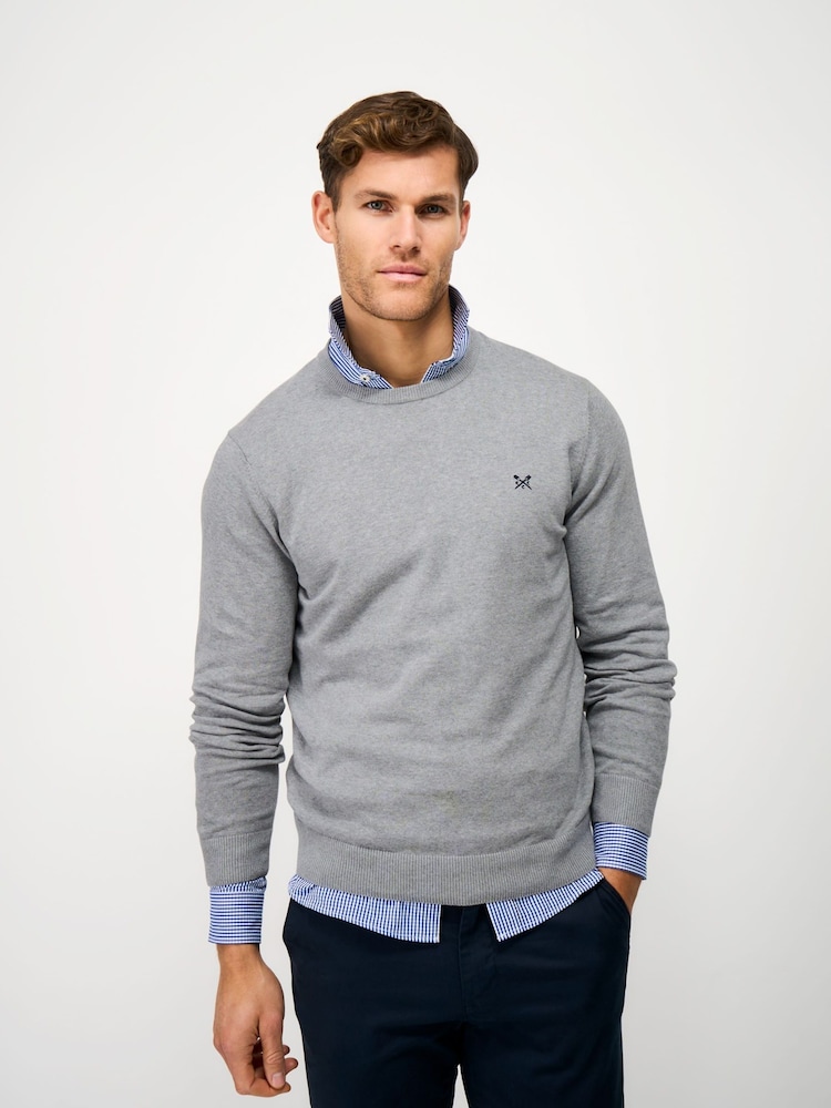 Crew Clothing Company bomullsgenser med rund hals - Bilde 1 av 5