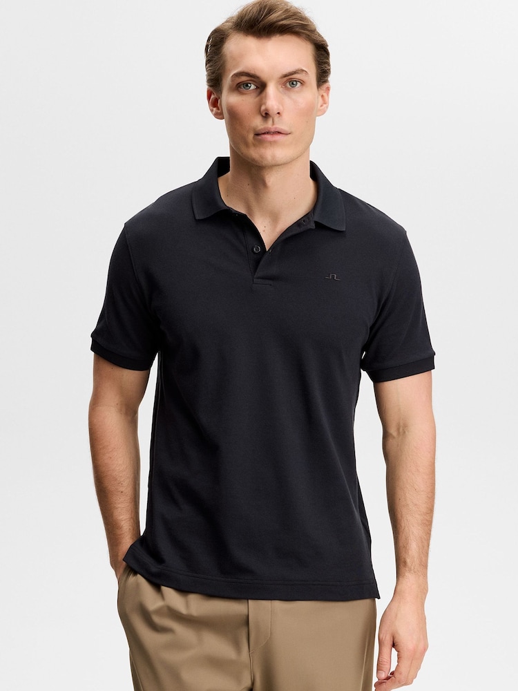 J.Lindeberg Black Verse Polo Shirt - Image 1 of 7