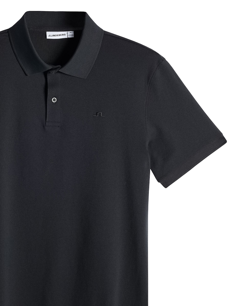 J.Lindeberg Black Verse Polo Shirt - Image 7 of 7