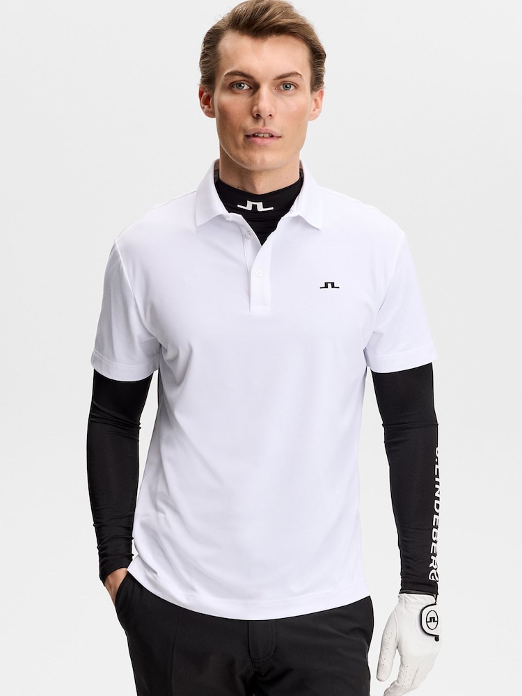 J.Lindeberg White Bridge Polo Shirt - Image 1 of 6