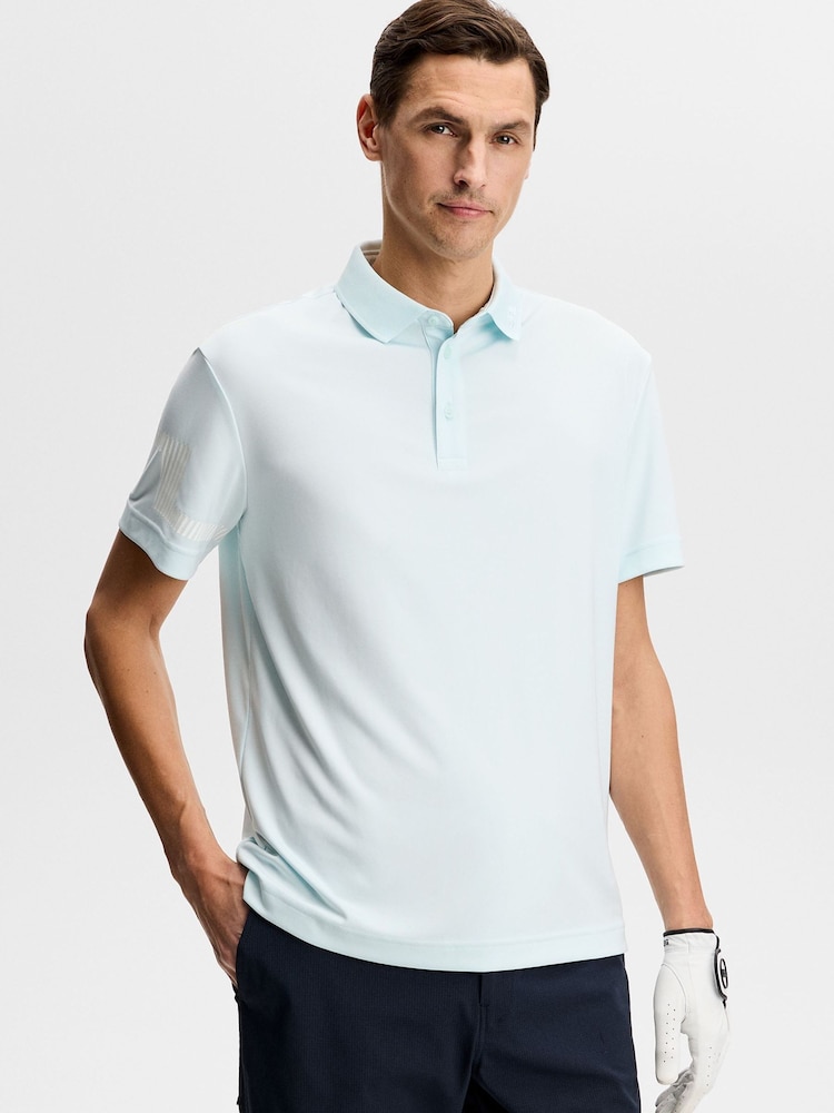 J.Lindeberg Blue Heath Polo Shirt - Image 1 of 6