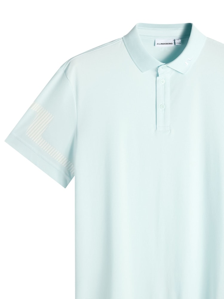 J.Lindeberg Blue Heath Polo Shirt - Image 6 of 6